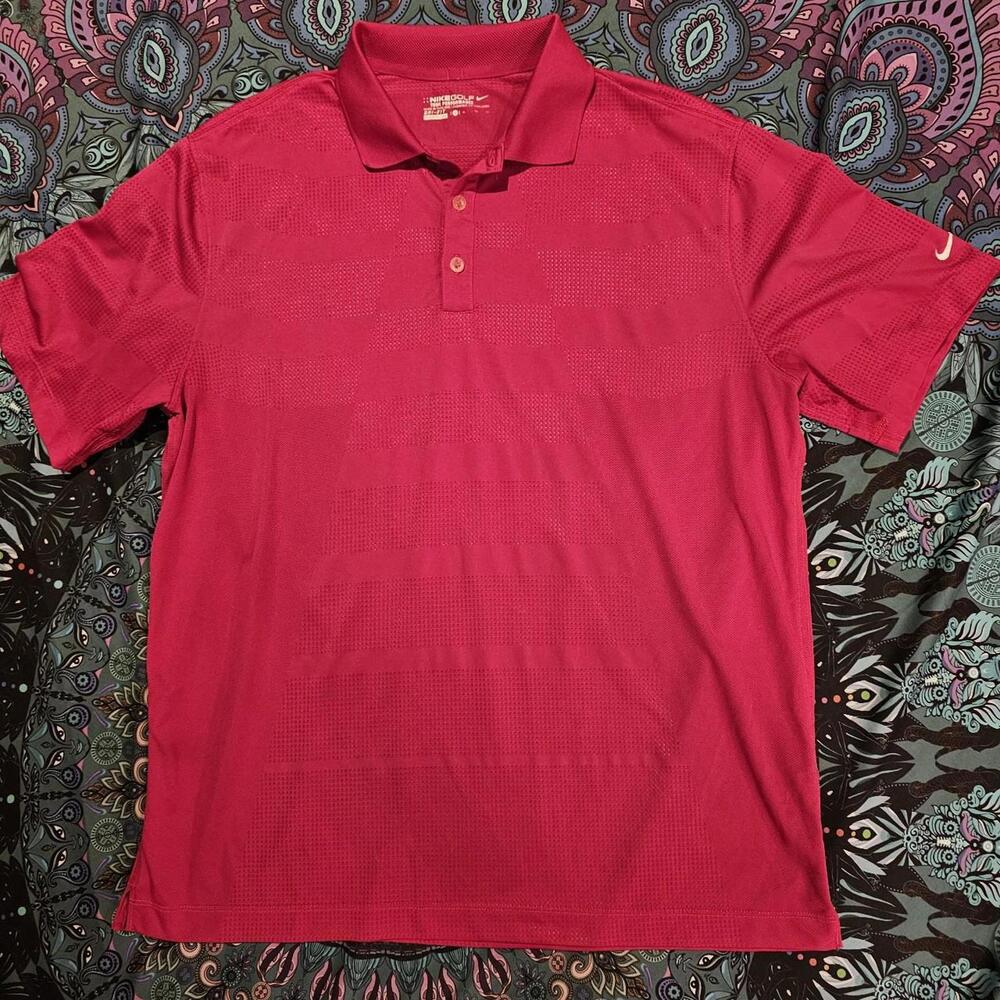 Nike Men's Pink Golf Polo Shirt